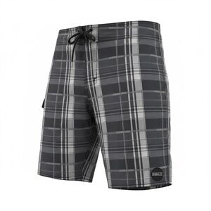 O'Neill Black and Gray Plaid Board Shorts